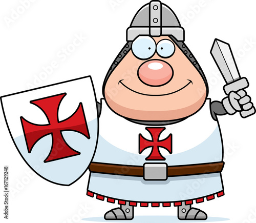 Happy Cartoon Templar