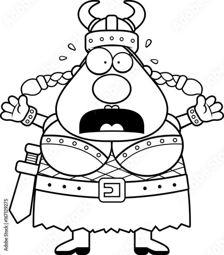 Cartoon Valkyrie Panic