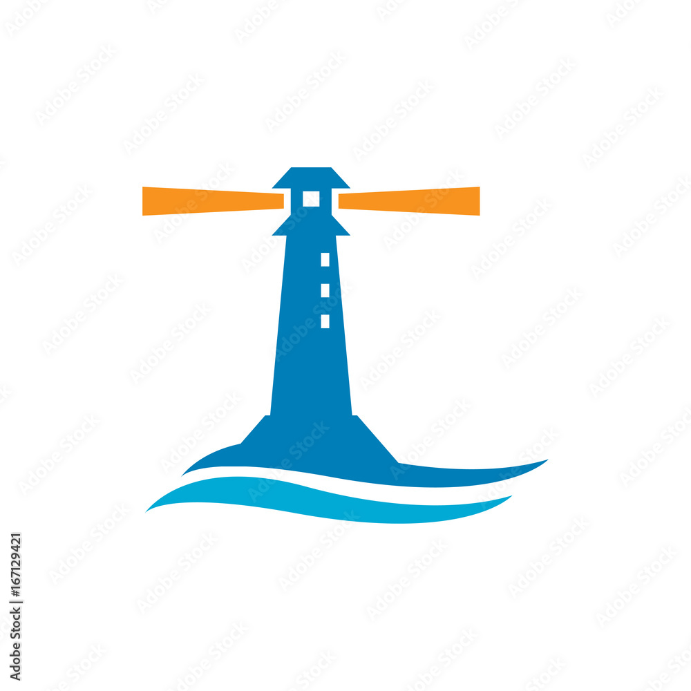 sea lighthouse vector template logo sea lighthouse vector template logo