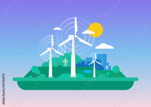 Green concept - wind energy
