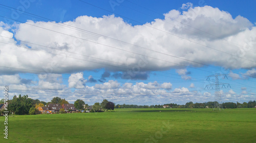 Natural landscape of dutch home town and countryside in Netherlands © Akarapong Suppasarn