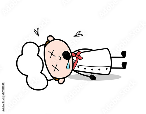 Cartoon Dead Chef Character