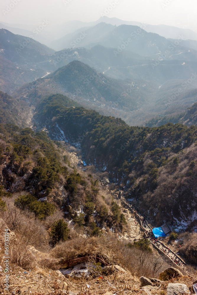 Fototapeta premium View from taishan mountain