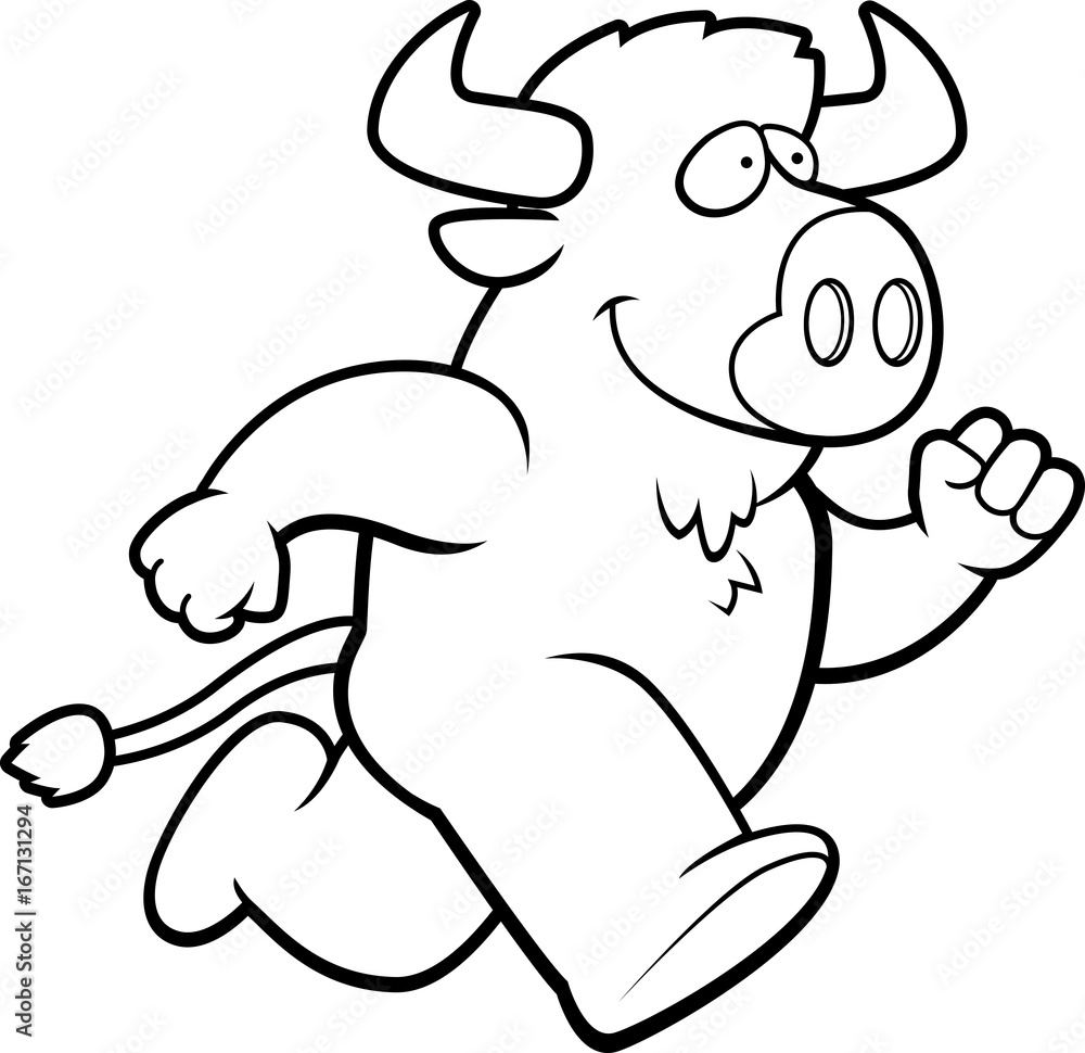 Obraz premium Buffalo Running