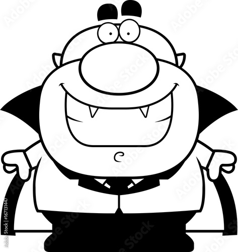 Smiling Cartoon Vampire