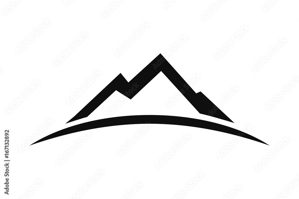 Naklejka premium mountain logo