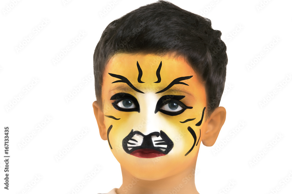 Portrait of a boy with make-up Portrait of a boy with make-up