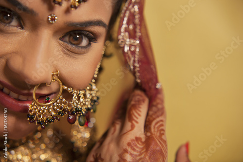 Portrait of a Gujarati bride 