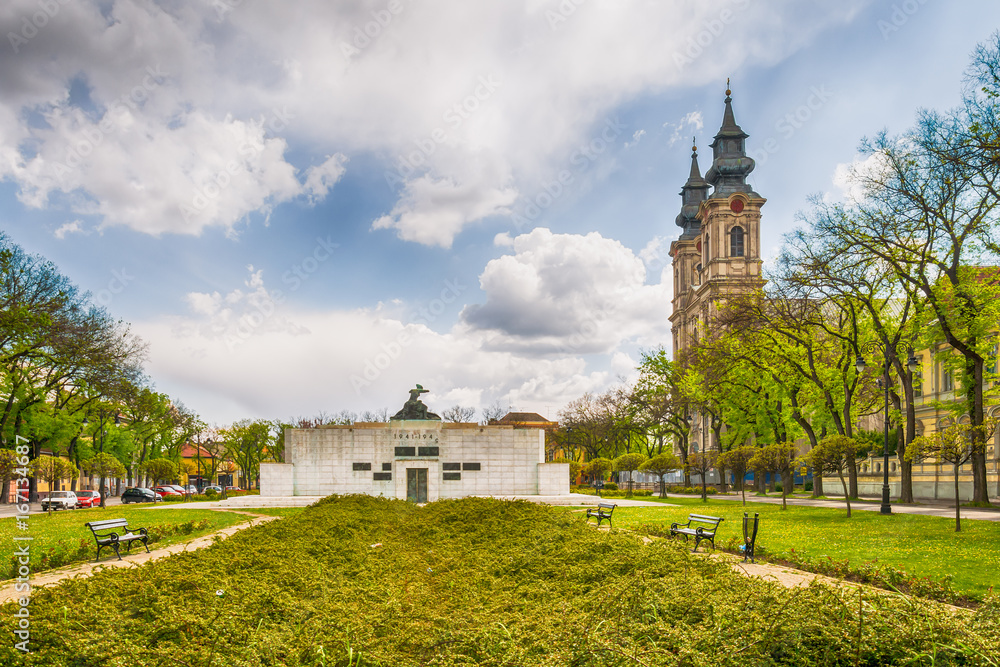Subotica, Serbia - April 23, 2017: Monument to the victims of fascism in Subotica city, Serbia
Subotica, Serbia - April 23, 2017: Monument to the victims of fascism in Subotica city, Serbia