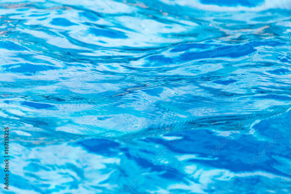 The smooth water in the pool as a background