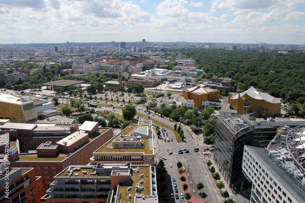 Belrin von Oben Großstadt view 