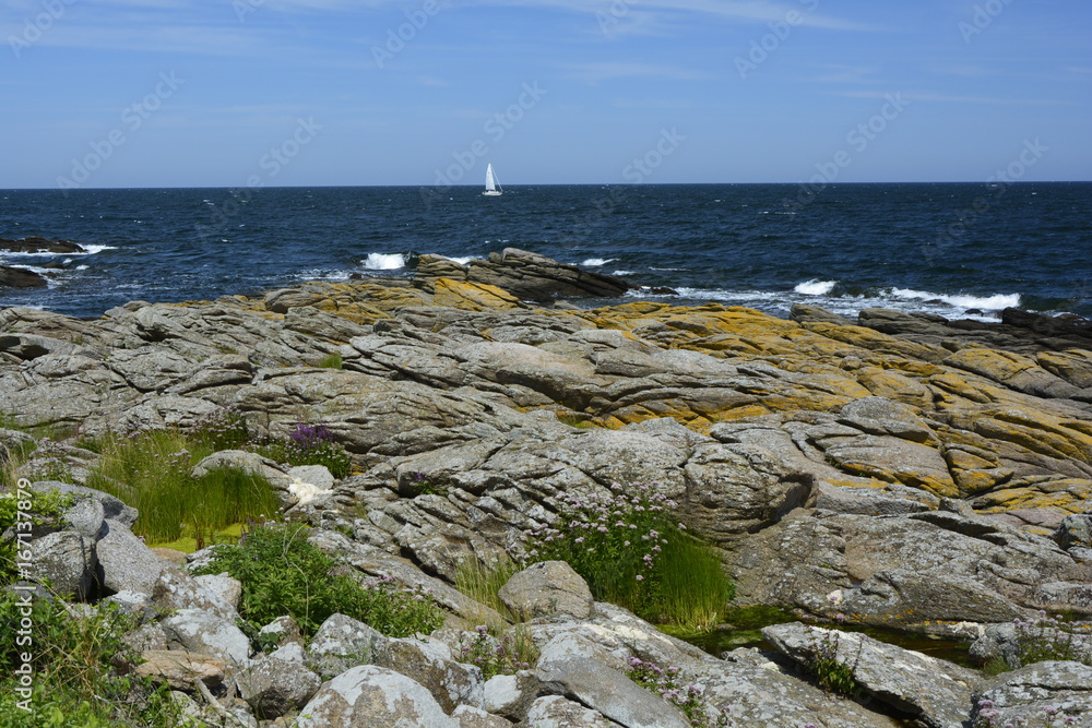 Felsenküste auf der Insel Bornholm