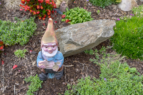 Faded garden dwarfs in a German front yard