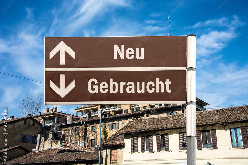 Naklejka premium Schild 230 - Gebraucht
