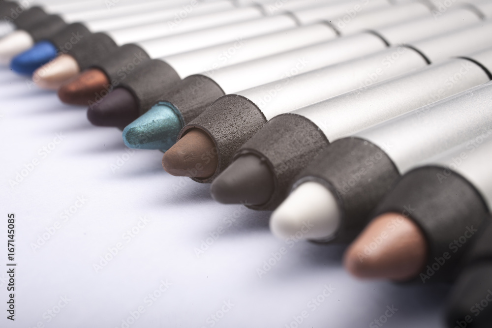 Naklejka premium Color make-up pencils