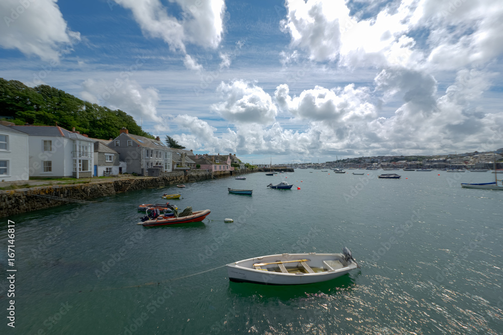 Coastline in Cornwall at summertime