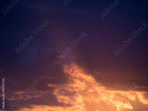 There comes fire from the clouds at sundown © Andreas