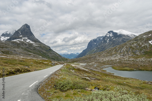 Fototapeta Naklejka Na Ścianę i Meble -  Scenic road near Trollstigen in Norway