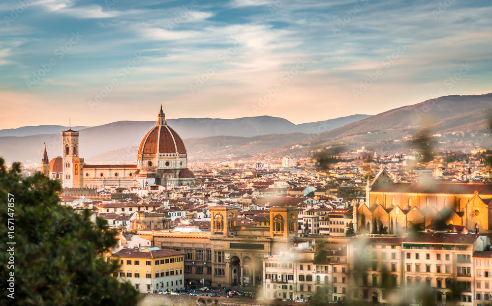 Amazing view of beautiful  Florence