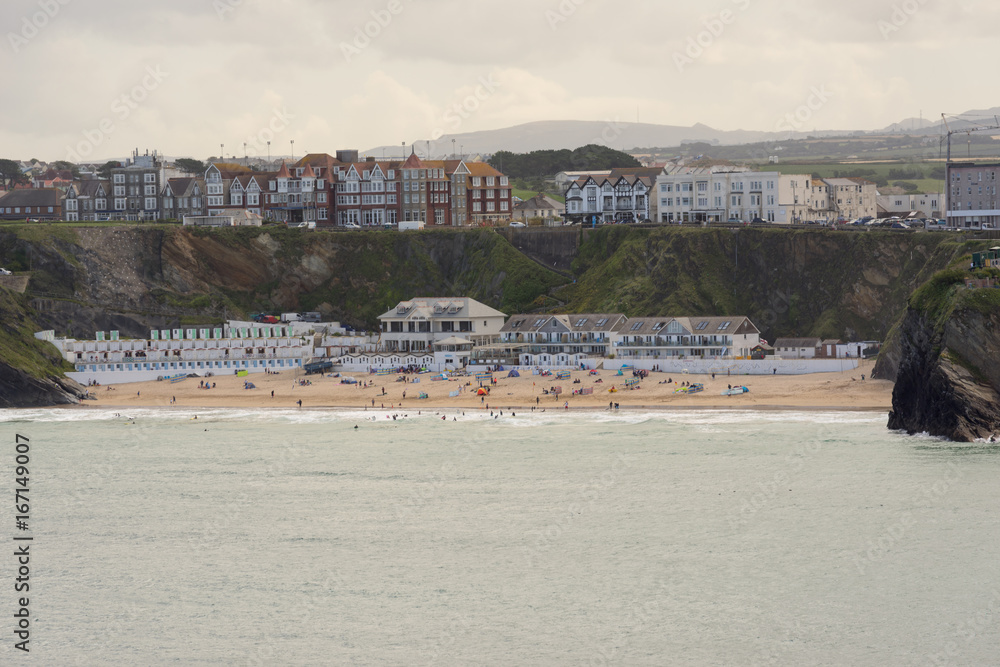 Naklejka premium Coastline in Cornwall in the summer