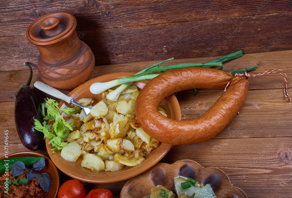 Russian summer dinner