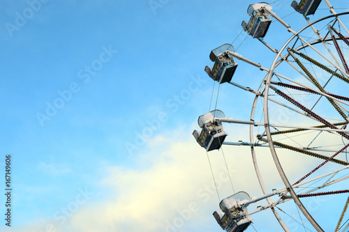 Ferris wheel at winter