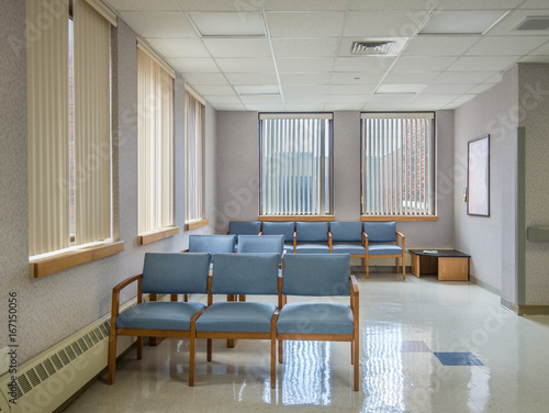 empty hospital/clinic waiting room