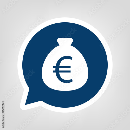 Sprechblase Geldsack €