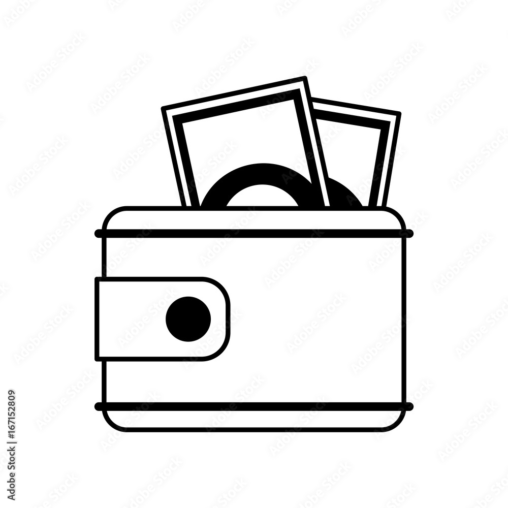wallet with money icon image wallet with money icon image