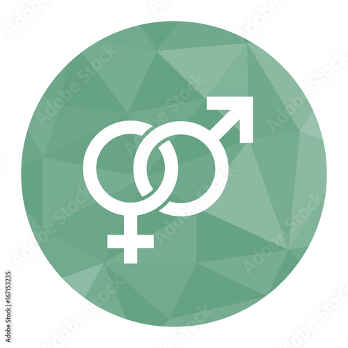 Polygon Icon Geschlechtersymbole