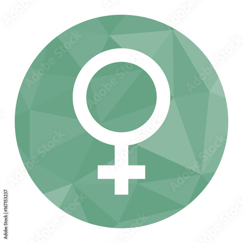 Polygon Icon Weiblich