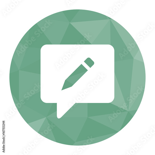 Polygon Icon Nachricht schreiben