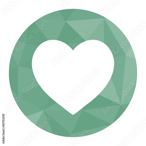 Polygon Icon Herz