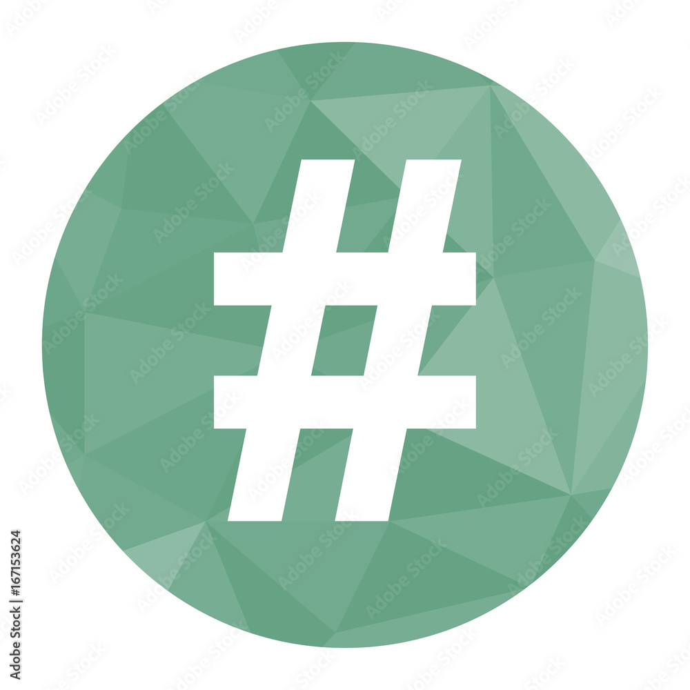 Obraz premium Polygon Icon Raute Symbol