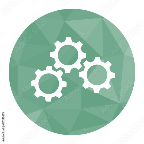 Polygon Icon Zahnräder