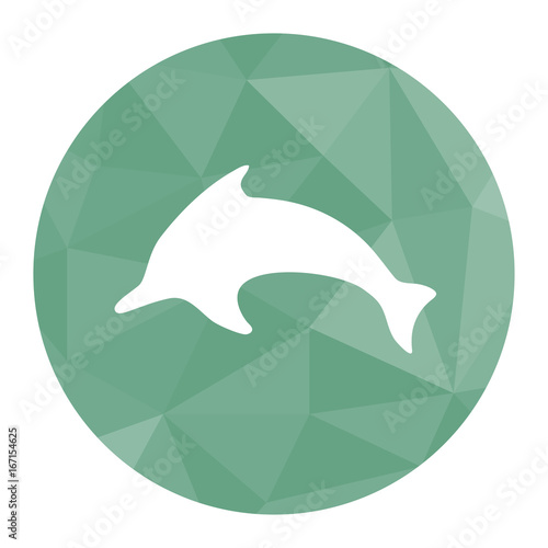 Polygon Icon Delfin