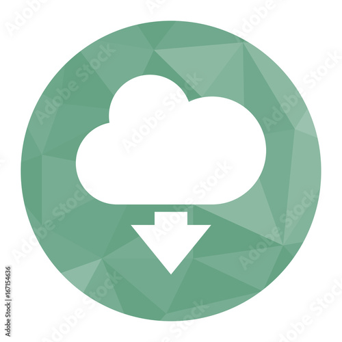 Polygon Icon Wolke herunterladen
