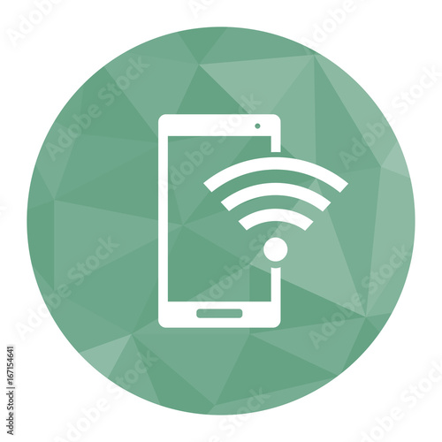 Polygon Icon Smartphone WLAN