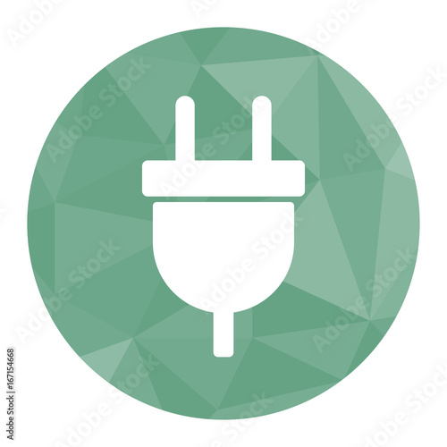 Polygon Icon Stromstecker
