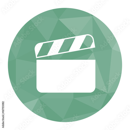 Polygon Icon Filmklappe