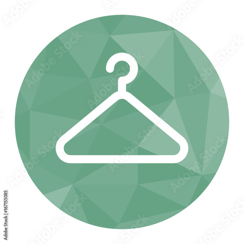 Polygon Icon Kleiderbügel