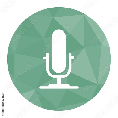 Polygon Icon Mikrofon