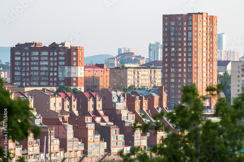 Obraz na plátne Residential houses vladivostok
