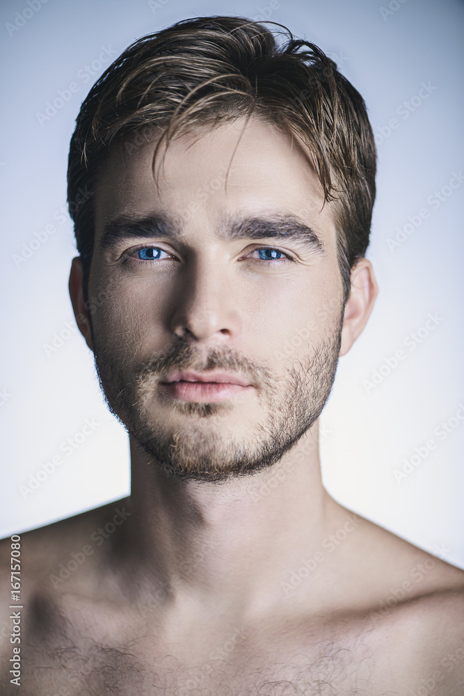 Fototapeta premium male body cosmetics