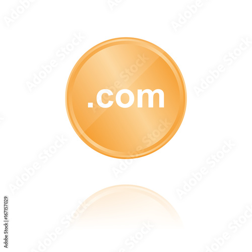 .com Bronze Münze mit Reflektion
