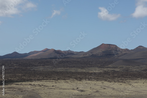 Dry Lava landscape on Lanzarote.