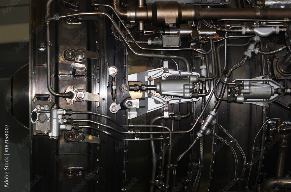 the internal structure of the aircraft engine, army aviation, military aircraft and aerospace industry the internal structure of the aircraft engine, army aviation, military aircraft and aerospace industry