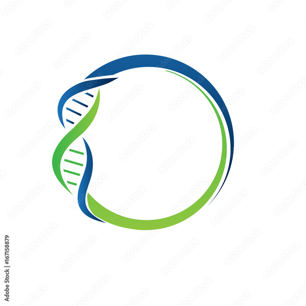 dna circle logo Stock Vector | Adobe Stock