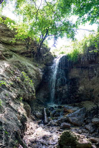 Kolcovskiy waterfall. Kolcovo, Kaluzhskaya region, Russia 