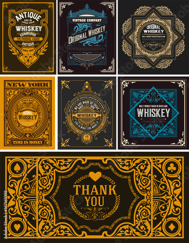 Seven cards for packing